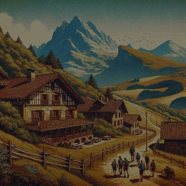 Quels gîtes au Pays Basque sont recommandés pour des randonnées le long du chemin de Saint-Jacques?