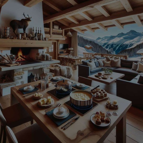 Quels chalets de luxe dans les Alpes offrent un service de chef privé pour la fondue?